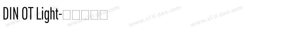 DIN OT Light字体转换